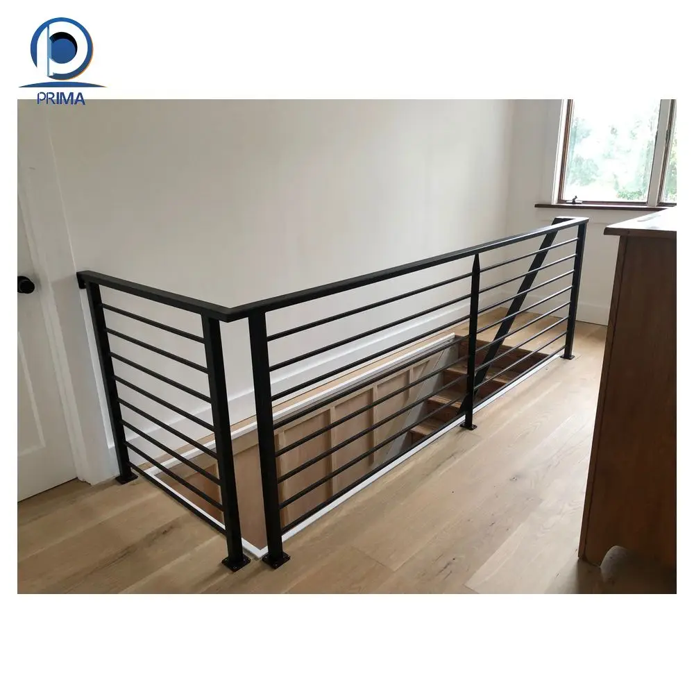 Prima Customized Exterior Fences Durable Public Industrial Security Wrought Iron Railing Fence