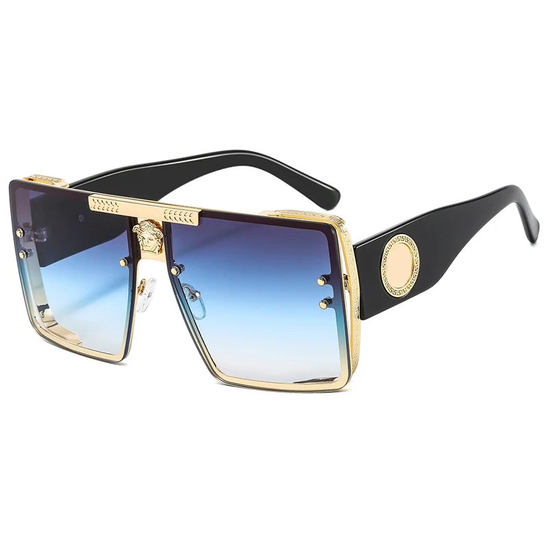 2022 Fashion VER Design Hot Sale vintage big frame women men sunglasses Fashion sun glasses gafas de sol
