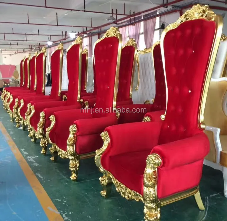 royal king and queen throne chair luxury wooden throne chairs for wedding