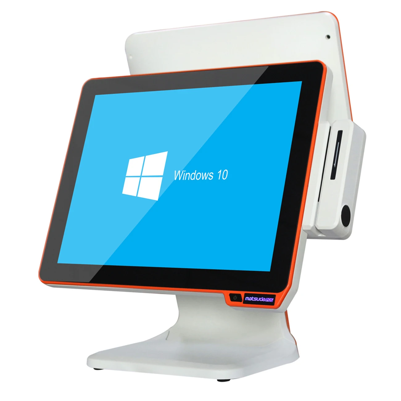 Hot 15inch All-in-one POS System Dual Screen Cash Register Windows Tablet POS Machine For Supermarket Restaurant Billing Machine