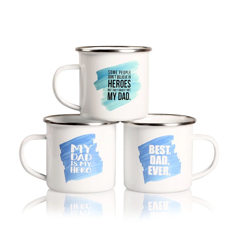 Wholesale Enamelware Campfire Enamel Mug Retro Vintage SouvenirSublimation  Coffee Mug for Coffee