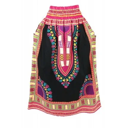 manufacturer of 100% cotton Wholesale African Traditional Fashion Dashiki Skirt for women Female Ladies
