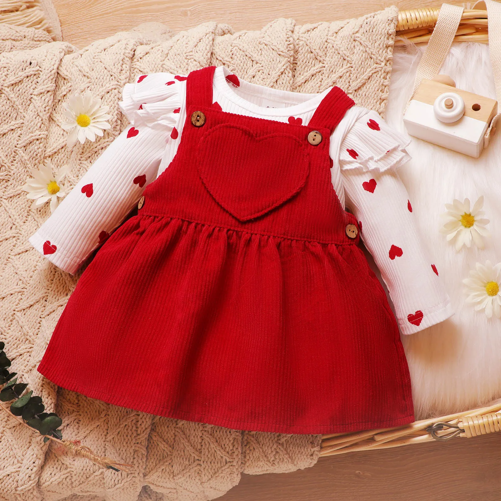 Eco-friendly Comfortable Skin-friendly and Soft Sweet Sustainable Floral 0-18 Months Baby Girls Dress