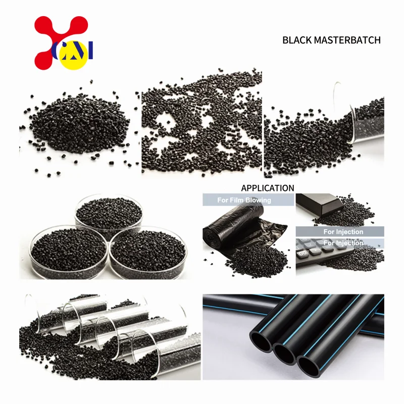 pe color series masterbatch plastic granules pvc carbon black masterbatch film blowing