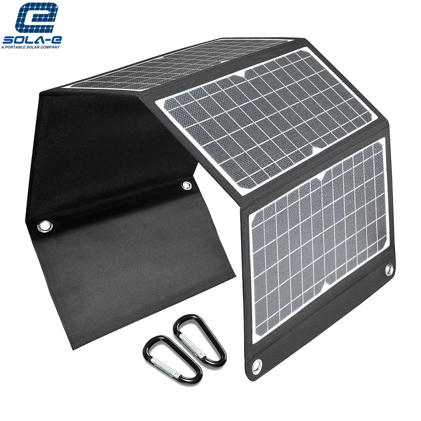 Panneaux solaires 30 Ватт Складная Универсальная Портативная солнечная панель складная chargertablet мощности для мобильного телефона комплект зарядки пеших прогулок