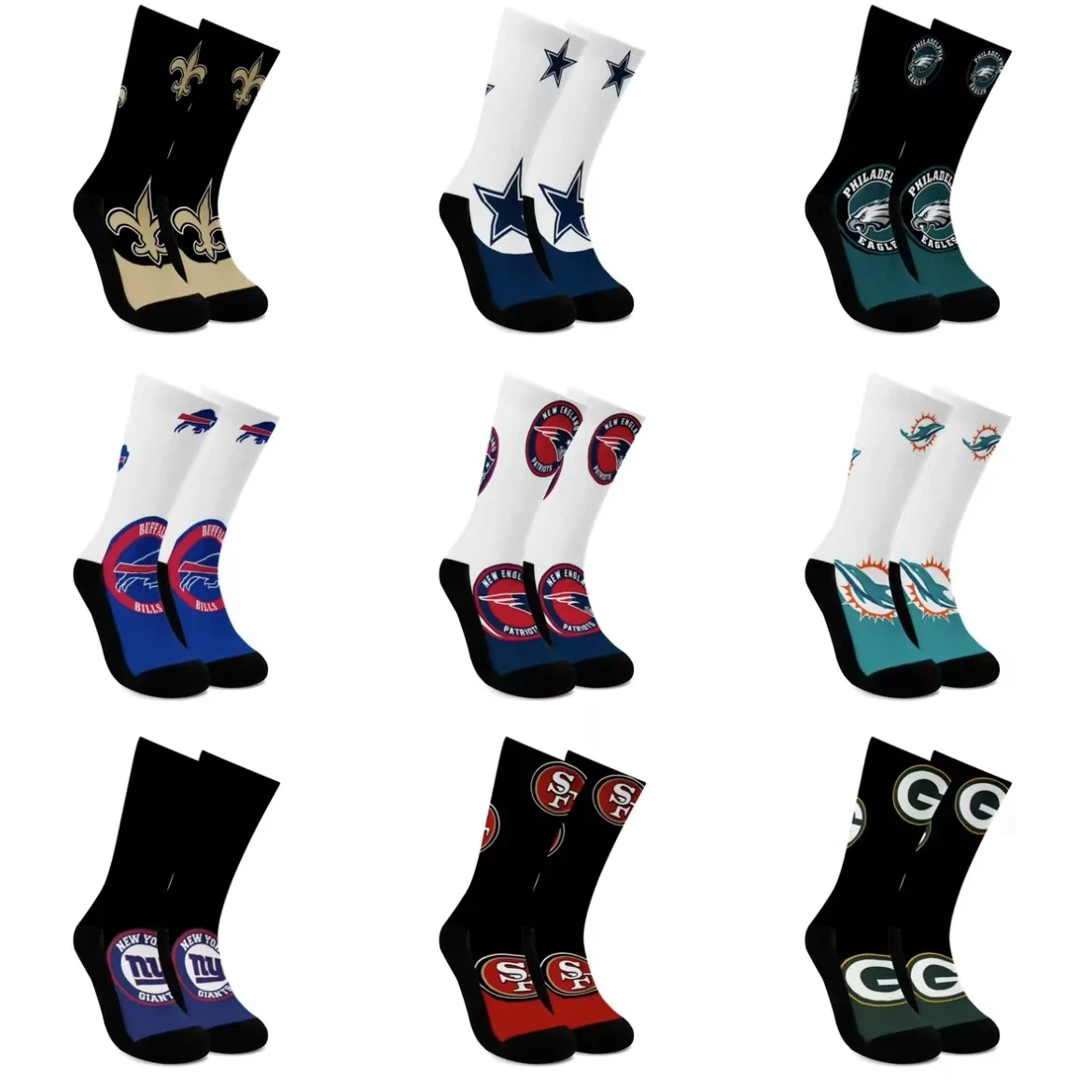 HUAYI Free shipping Custom Socks NF Sport Socks For Football Fans Gift Accessories