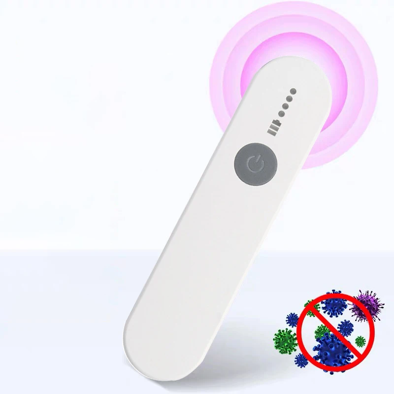 Portable USB UVC Sanitizing Travel Wand LED Germicidal Sterilization Lamp Mini Ultraviolet Disinfection Light for Household