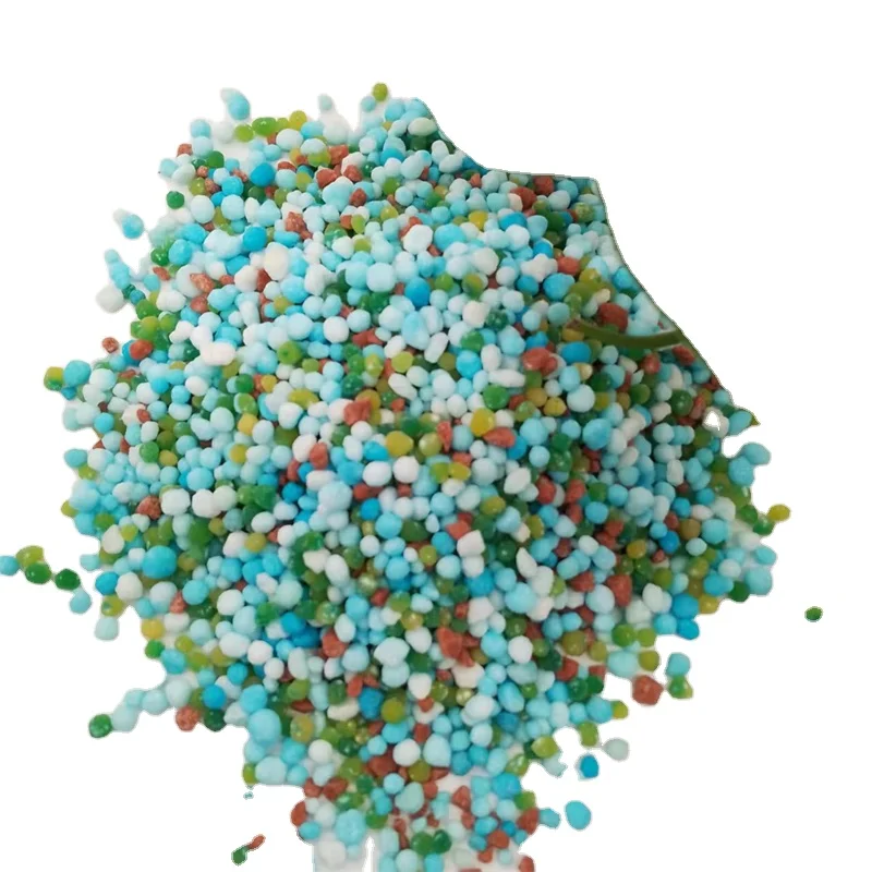 Hot Selling Mixing Chemical NPK green granular Bulk Blending Fertilizer for crops