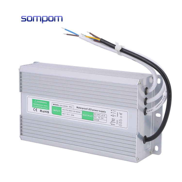Sompom водонепроницаемый IP67 12V 20A 240W smps источник питания для светодиодного дисплея