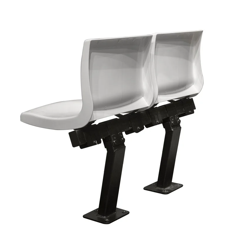 Outdoor hdpe plastic stadium seat chair gym bleacher with leg and back