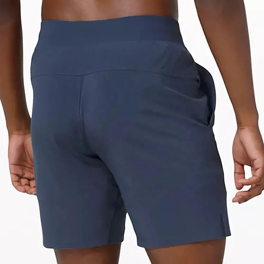 New men custom tapered fit lightweight 4 way stretch sweat wicking gym pocket shorts