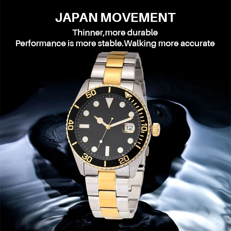 Hot sale montre de luxe brands sports kol saati montre pour homme custom luminous business luxury quartz male designer watches