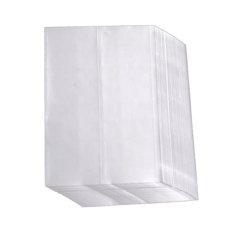 Clear security seal warning flat PE packing list pouch