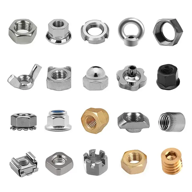 insert steel metal lock custom non standard stainless carbon steel brass aluminum material m2 m3 m4 m5 m6 m7 m8 m9 m10 m12 nut