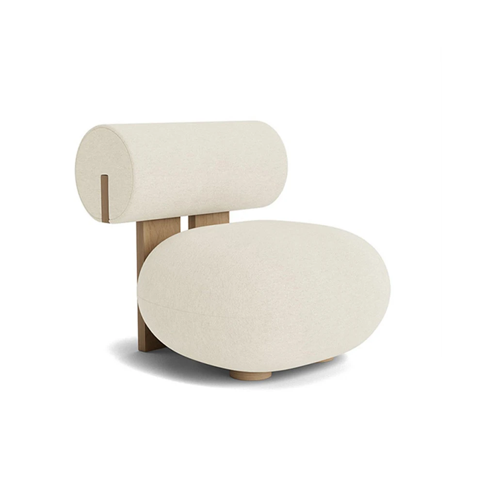 MIDOSO New modern simple high-end solid wood leisure chair living room lazy sofa chair