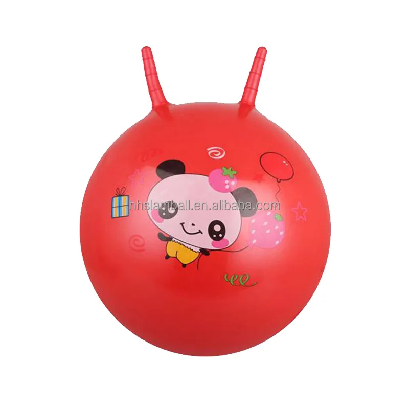 Factory direct sale showhorn jumping ball baby inflatable fitness jump horse 18-65cm showhorn ball