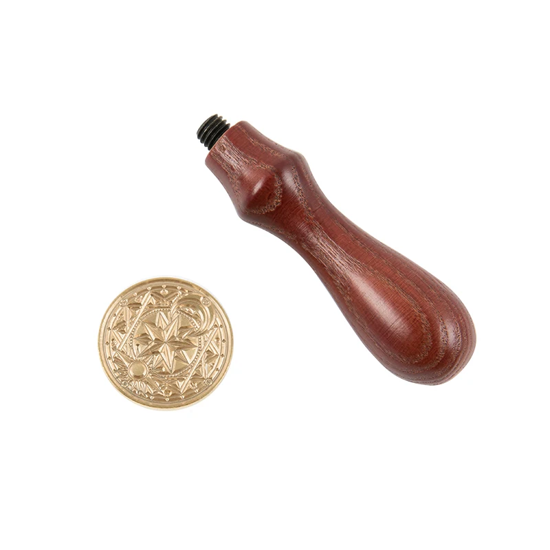 
Regal Letter Brass Head with Wooden Handle Wax Seal Stamp 