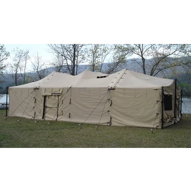High quality aluminum framed modular tent outdoor camping cotton canvas tent waterproof