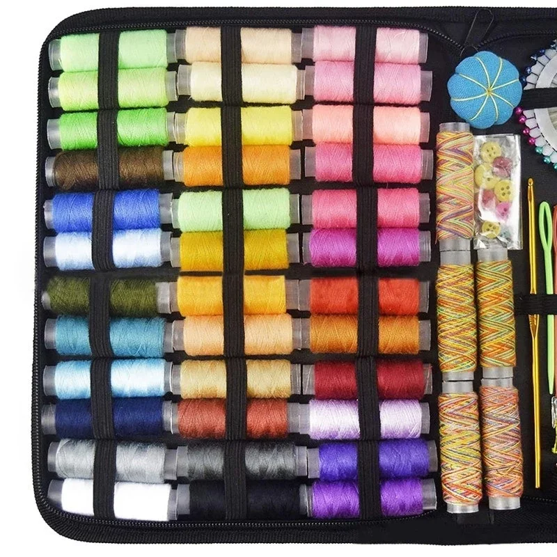 206 PCS DIY Sewing Kits Hotel Supplies Accessories With Fabric Sewing Kits Box