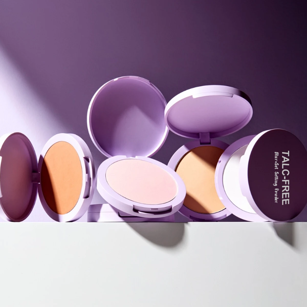 Matte Finely Milled Vegan Natural Blurring Pink Setting Powder Palette Private Label Oil Control Face Makeup Setting Powder