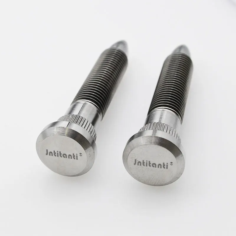 Extended Spike End Gr.5 titanium screw alloy wheel bolt stud of car M12x1.25 mmM12x1.5mm