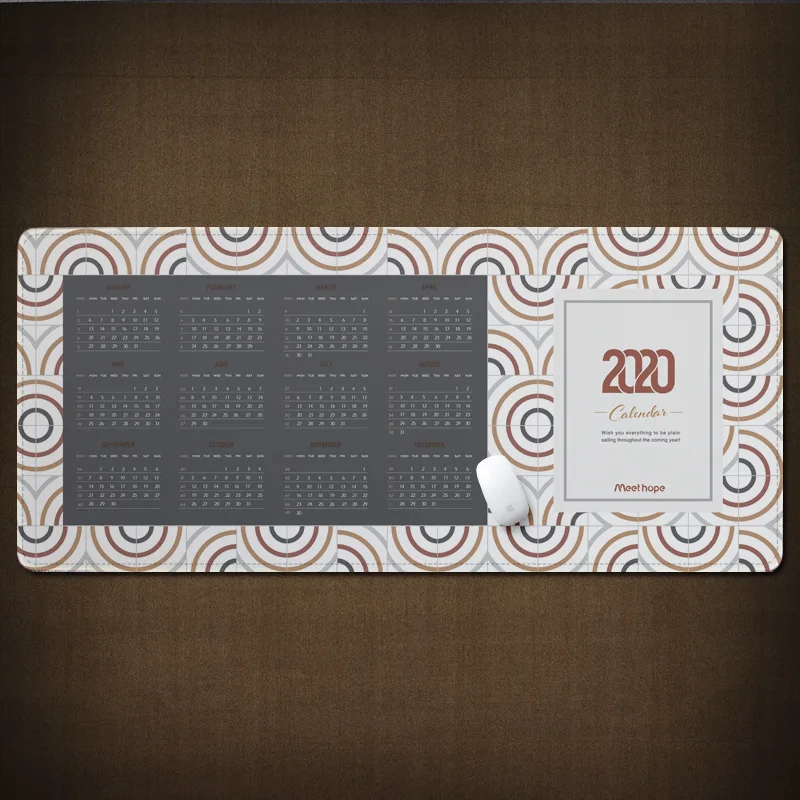 
BUBM Manufacturer Custom Rubber Mutispandex Calendar 2020 Mouse Table Desk Pad Mat 