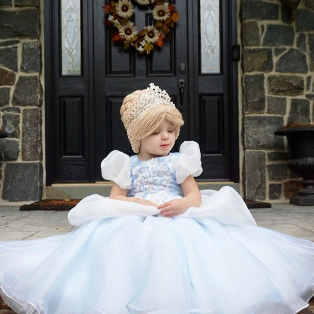 Halloween Princess Dress Girls Fairy Tale Dress Up Children Fancy Cosplay Costume Clothes Kids Christmas Party Elegant Dress