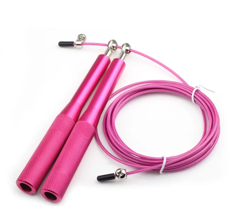 Hot Sale Adjustable Stainless Steel Wire Aluminum Handle speed Jump Skip Rope