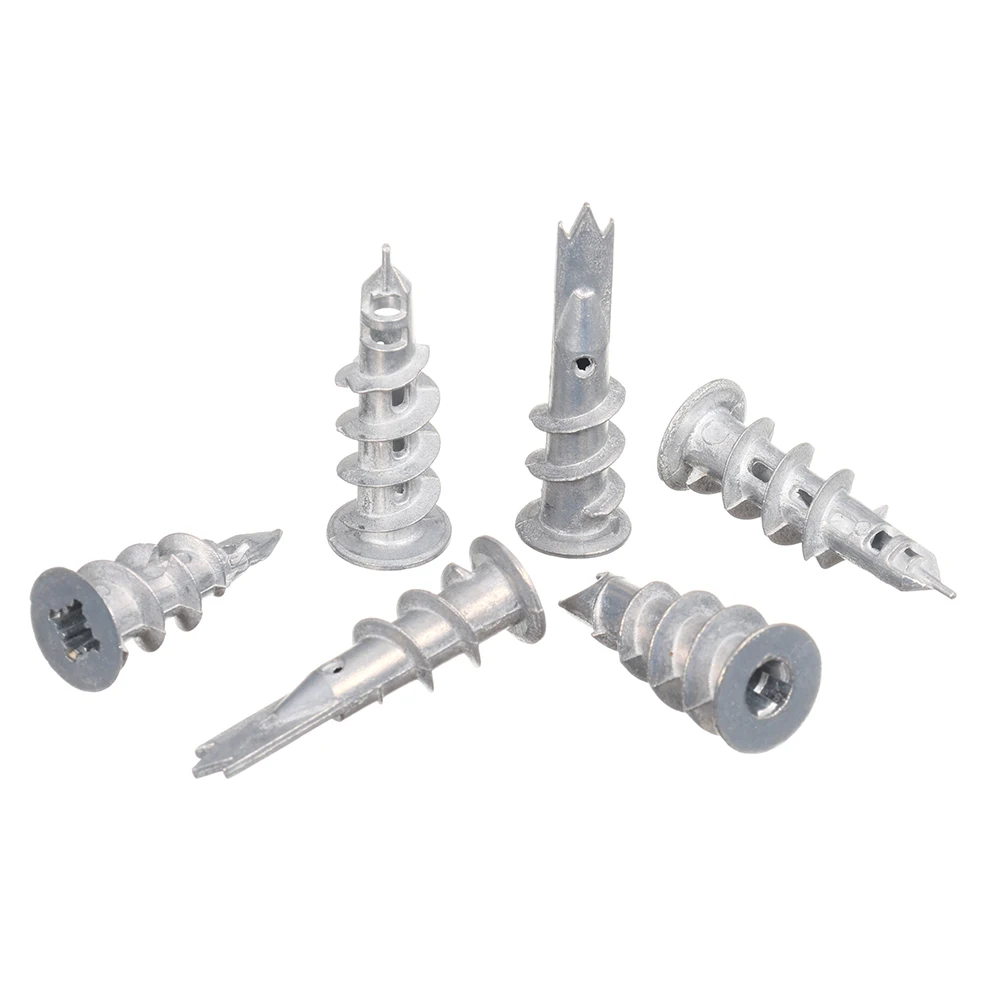 JIS IFI Standard Zinc Flake Coated Zinc Plated Silver Plated Diameter 14mm Zinc Alloy Drywall Anchor Zamak Turbo Anchor