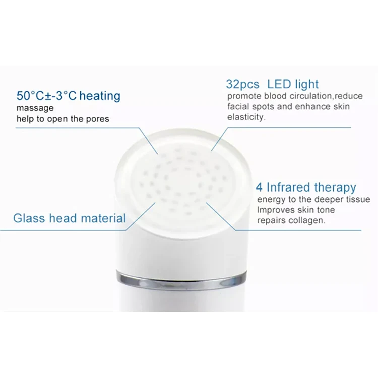 4 In 1 Beauty Device Red&blue Light Therapy Skin Rejuvenation Tightening Eye Care Facial Cleansing Face Lift Face Massager