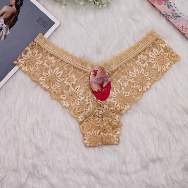 JUNXI DIVINUS  Indonesia hot Shopee young girl wearing lace panties sexy seamless panties transparent