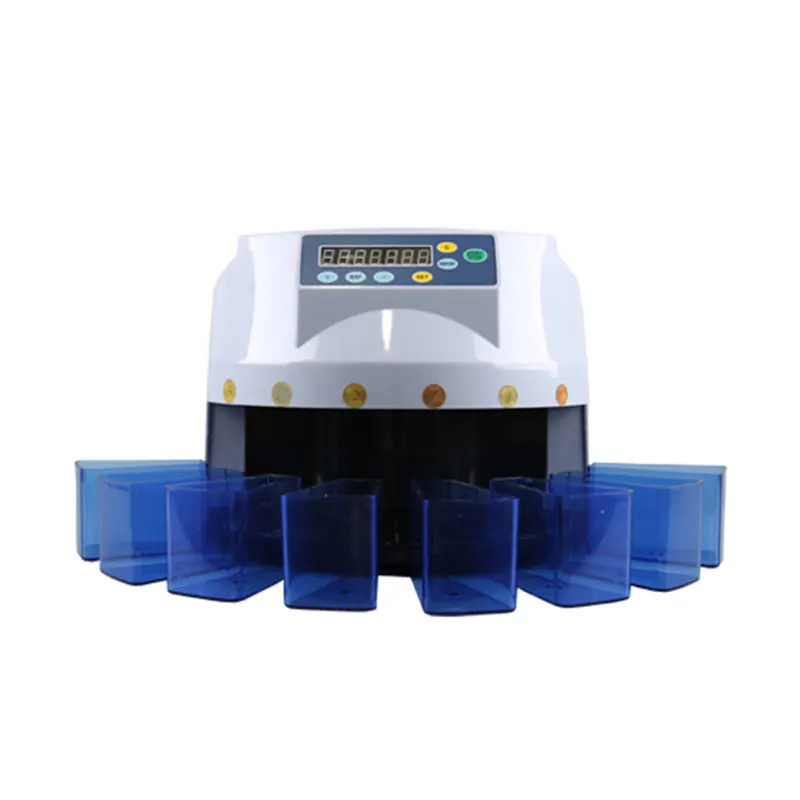 CS-5507-2 Euro Coin Counter Sorter LED Display for Easy Viewing  Industrial coin counting machine coin money counter