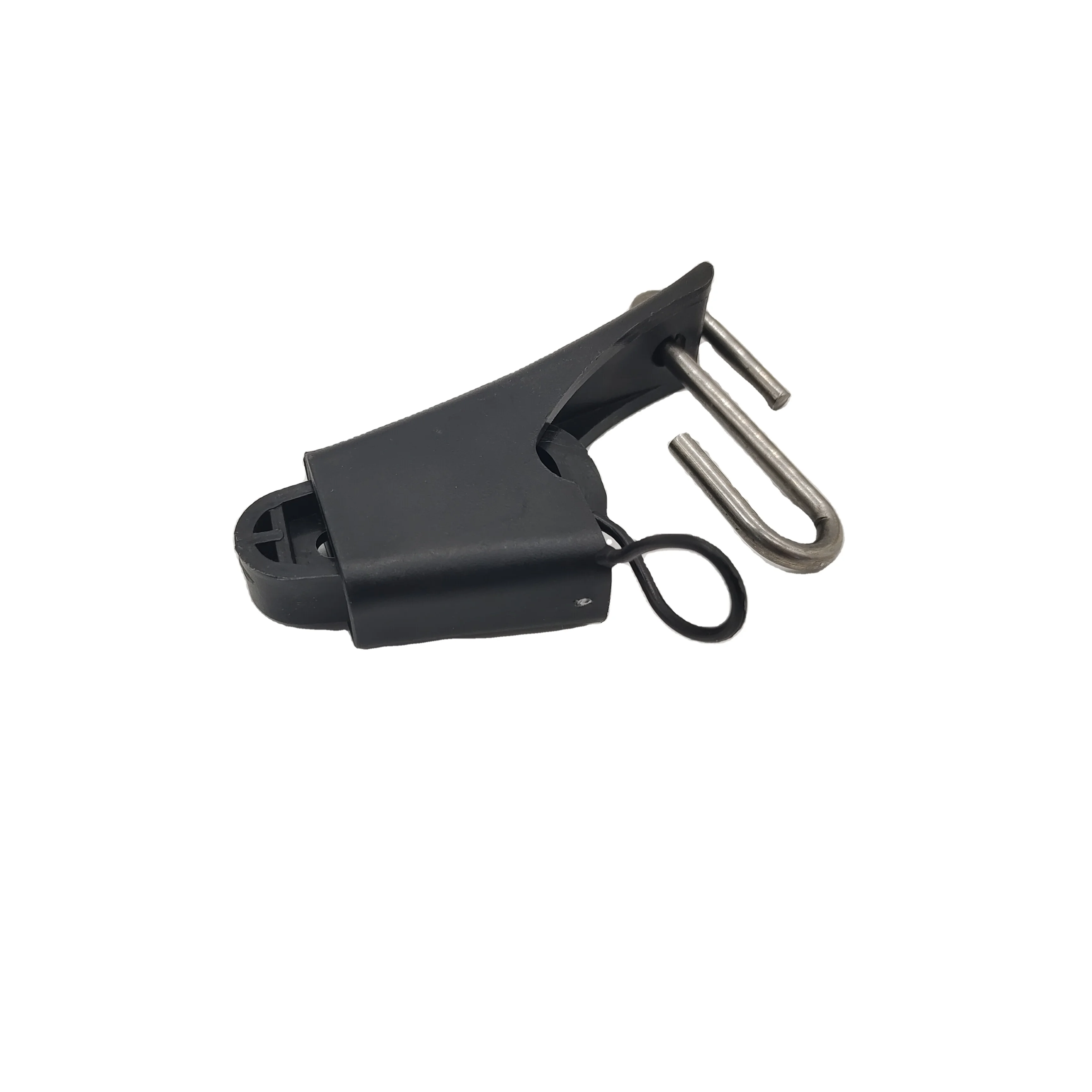 Fiber optic cable clamp FTTH S Type Hook for Drop Cable Fiber Optic Tension Clamp Stainless Steel