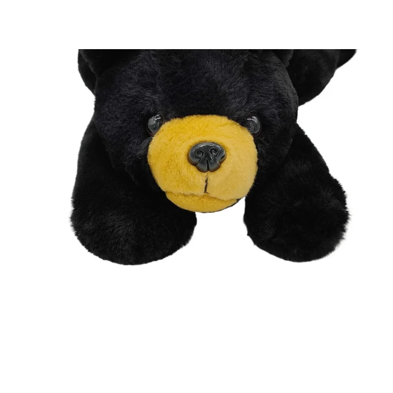 Hot Sale Stuffed Animal Toys Oem Big Huge Squeezable Stuffed Plush Toy Stuffed Animals Plush Toys Black Bear Zipper