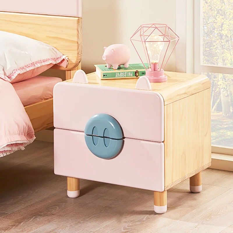 Hot selling nightstand cheap bedside cabinet panel furniture with drawers with wholesale price