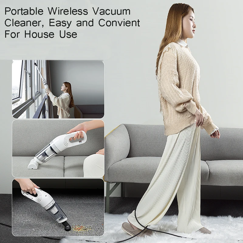 2022 Newest portable handheld 12000pa strong power suction home pet vacuum cleaner rechargeable mini car vacuum cleaner