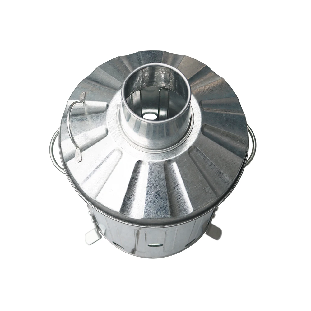 High Quality 14L Silver Incinerator Steel Metal Incinerator Mini Garden Incinerator