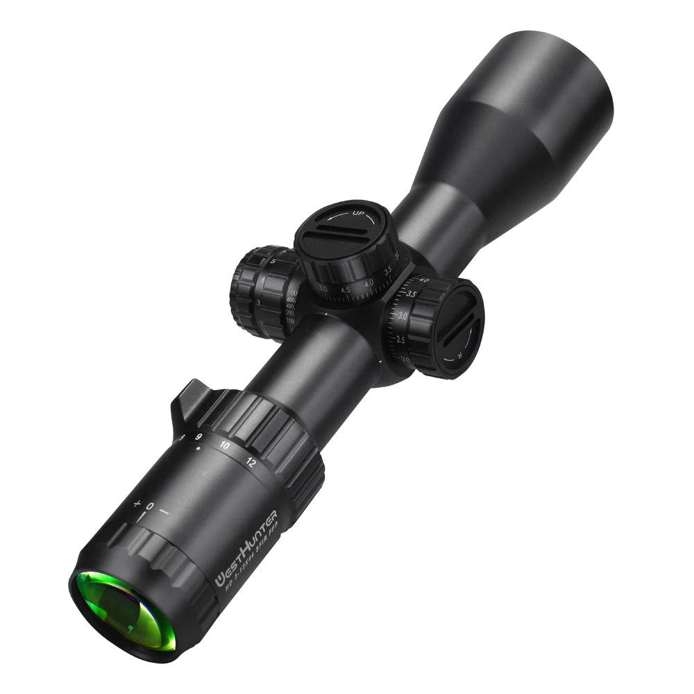 WESTHUNTER HD 3-12X44 SFIR FFP Hunting Compact Scopes Side Focus Ethced Glass Illuminated Optical Sights First Focal Plane
