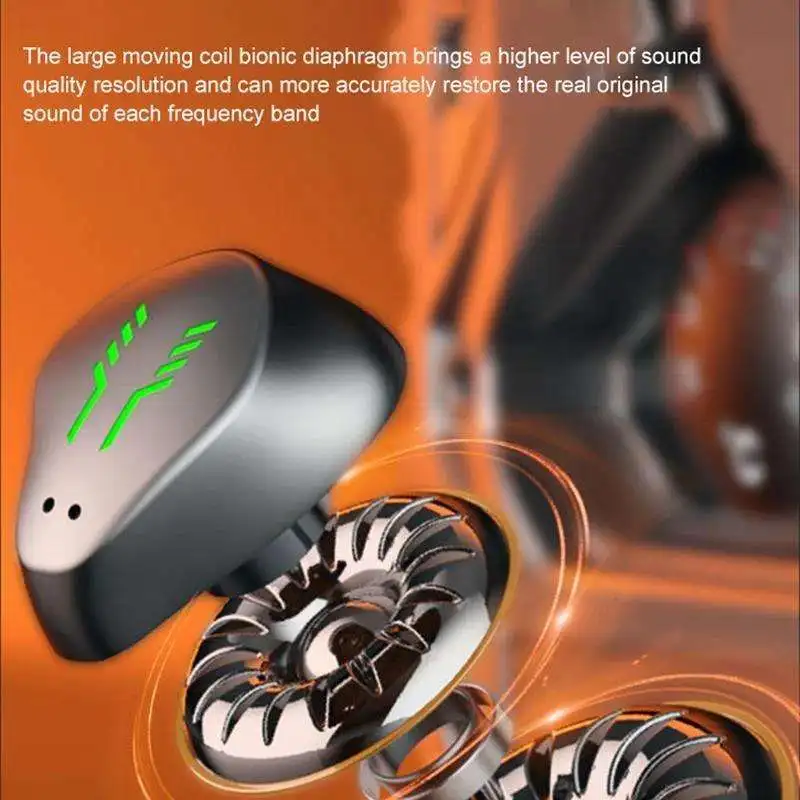 Original H9 TWS BT5.3 RGB Gaming Headsets Low Latency True Stereo Wireless Earbuds ENC Noise Cancelling Headphones Earphones