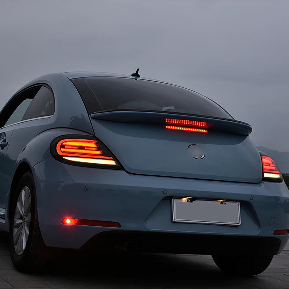 Archaic Car Lamp Sequential Turning Signal With Parking Light Full Led Taillight For VW Beetle 2013-up Rear Lamp