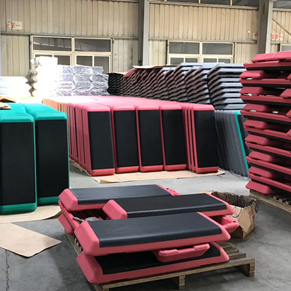 110cm Big Anti-Slip Adjustable Aerobic Stepper Exercise Step Platform Training Stepper Board Aerobic Stepper