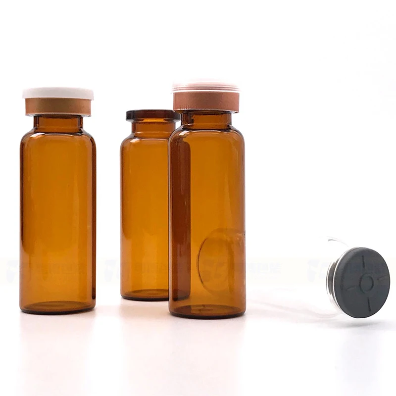 Avertan 2ml 5ml 8ml 10ml15ml Essential Oil bottle ber glass bottle penicillin bottle vial with aluminum plastic cap