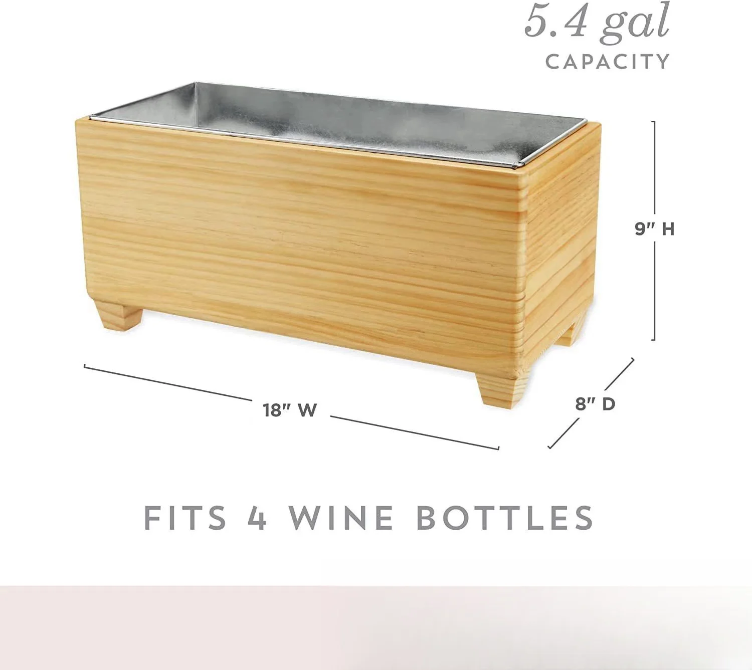 Classic Style Wooden Ice Buckets Barrels Beer Refrigerators with Lacquer for Sundries Serving Ice Cream Beer Cola Drinks