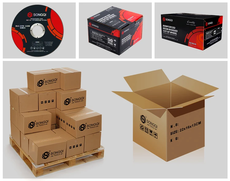 SONGQI 4-16 inch 100/107/115/125/150/150/230/355mm abrasive cut off wheels cutting disc for metal cutting