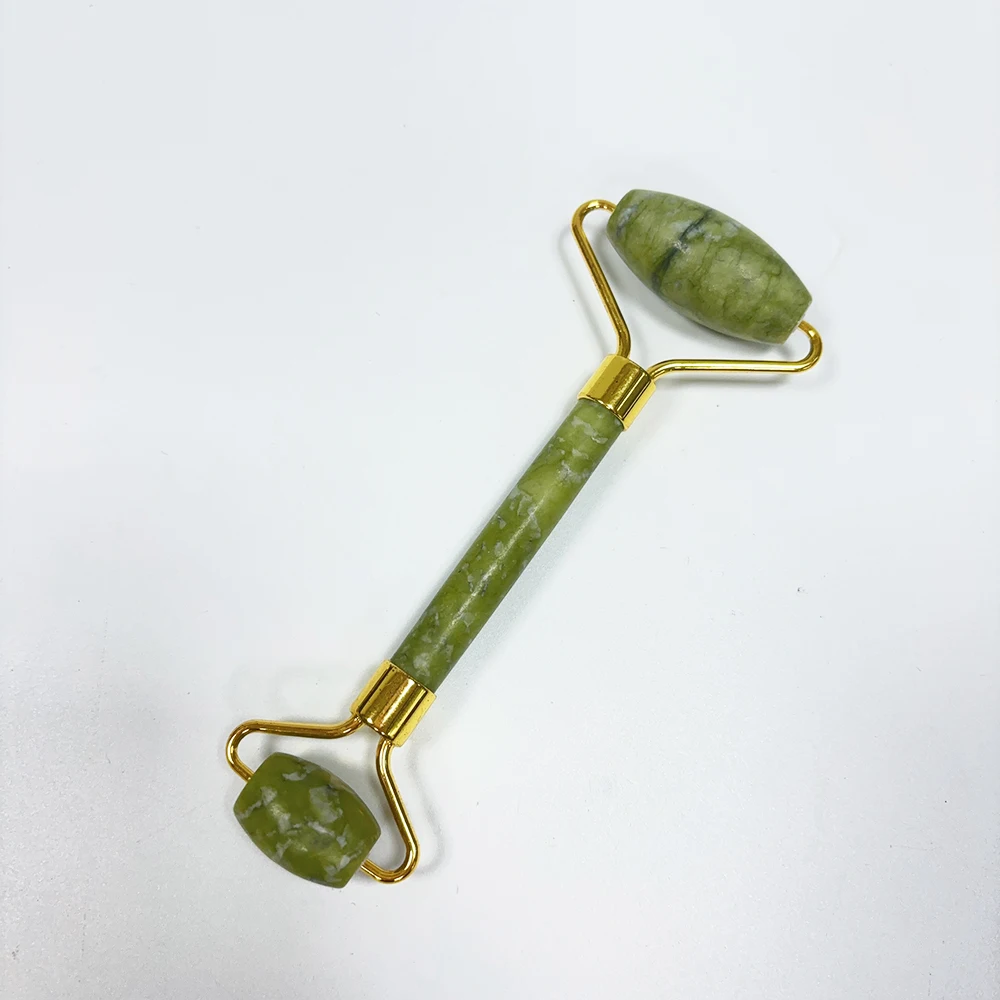 Wholesale Natural Green Jade gua sha Set Custom Logo gua sha Stone Improve Blood Circulation Anti Aging