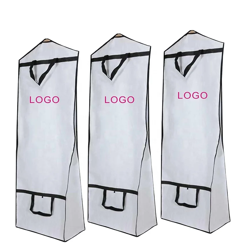 Роскошная Экологически чистая сумка для свадебного платья Пыленепроницаемая Высококачественная одежды с пользовательским