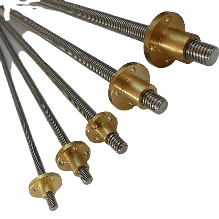 Токарный станок с ЧПУ сверхмощный 25 мм Линейный tr8 T8 t10 TR10 T20 300 мм 400 мм заземляющий свинцовый винт шариковый винт с гайкой