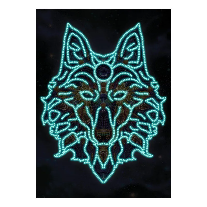 Wholesale Custom DIY Luminous Diamond Painting Dark Diamond Cross Stitch Mosaic Art Home Decor