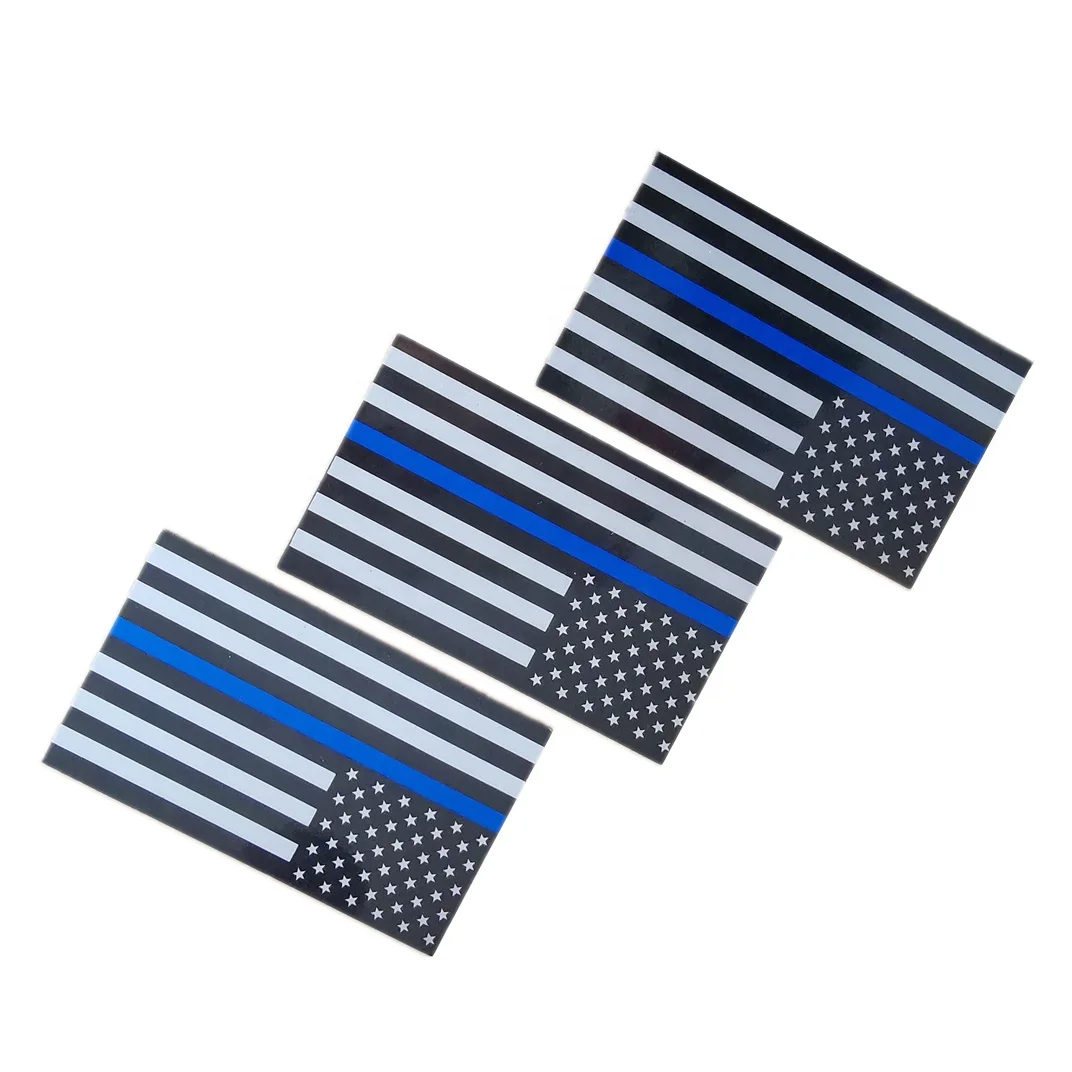 Reflective Black American Flag Magnetic Car Sticker Removable USA Flag Magnet