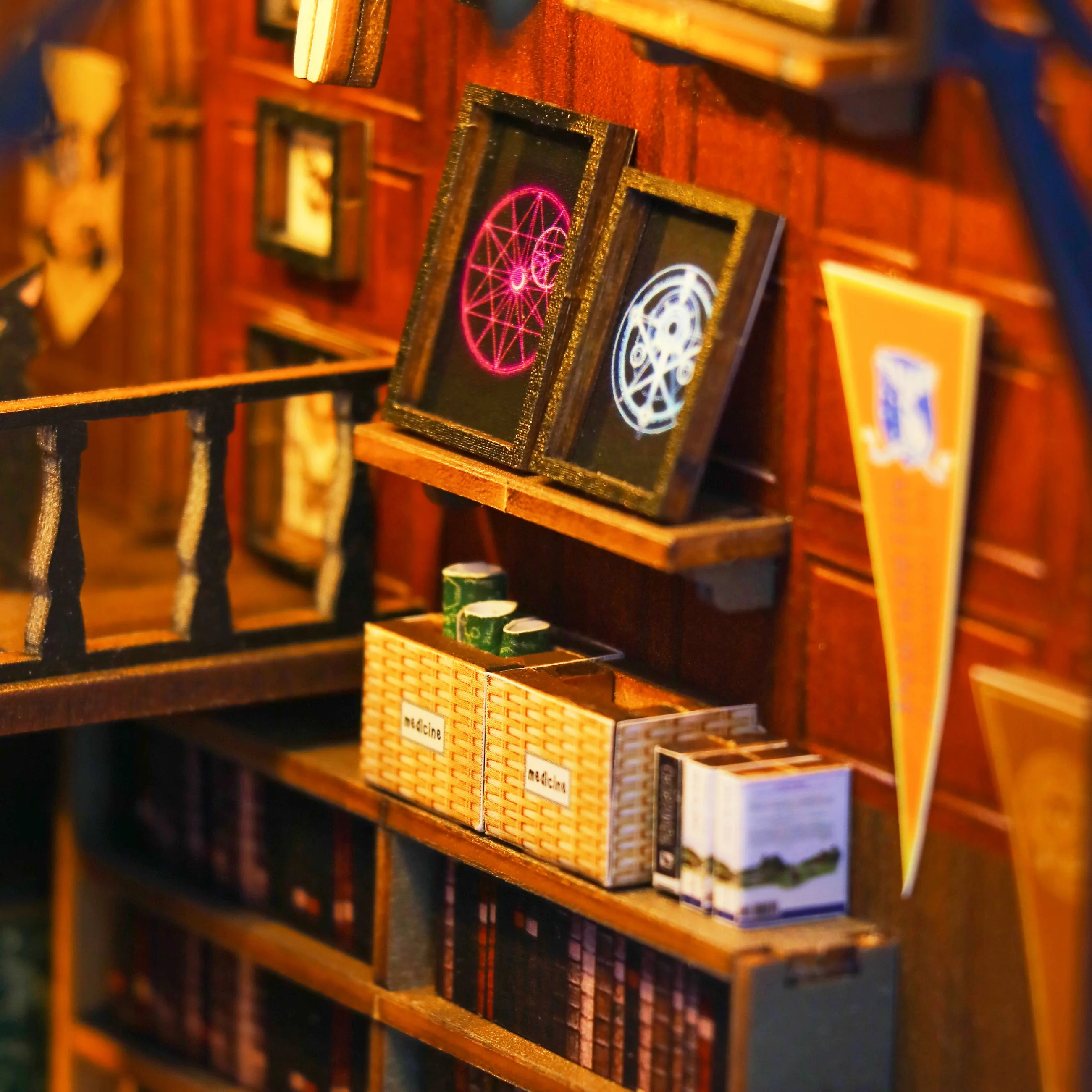 Hongda M2311 Mira Magic House Miniature Book Nook diy book nook kit